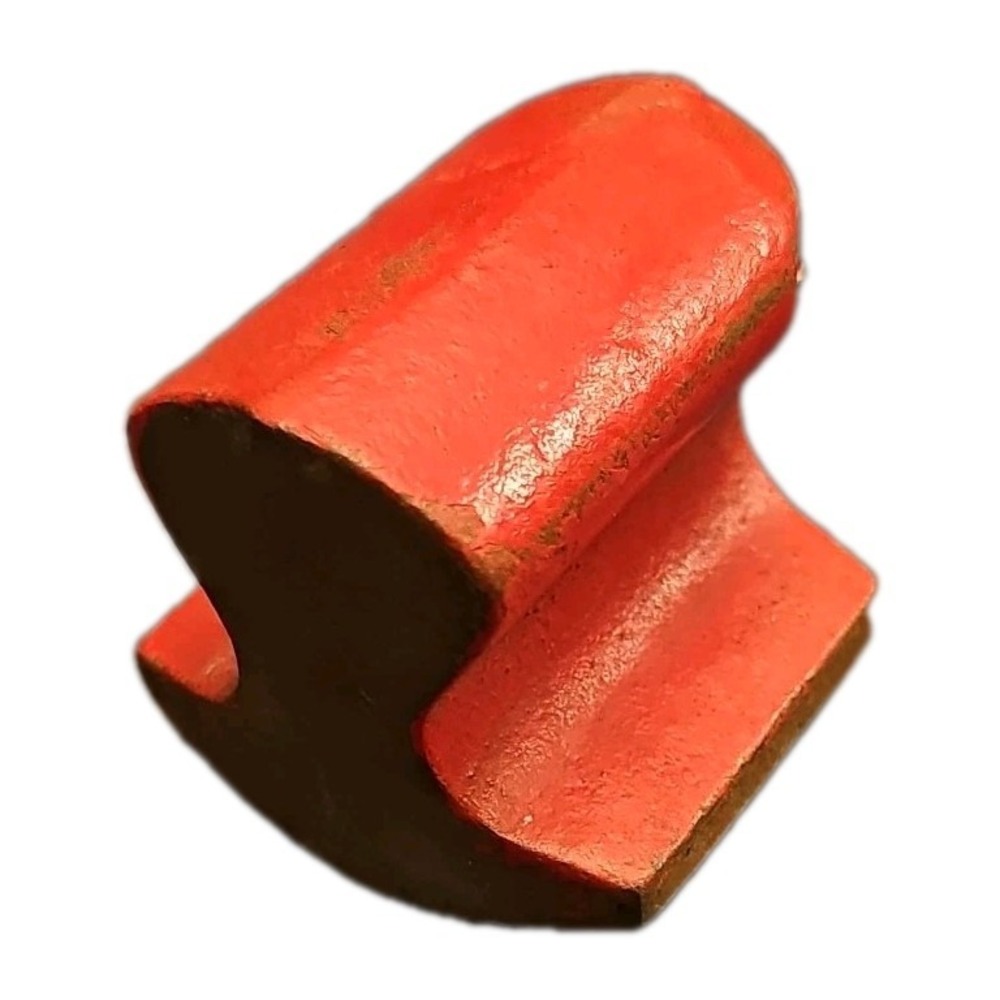 Vintage Auto Body Dolly Block Forging Steel 2.4lbs Red Toe Dolly Tool